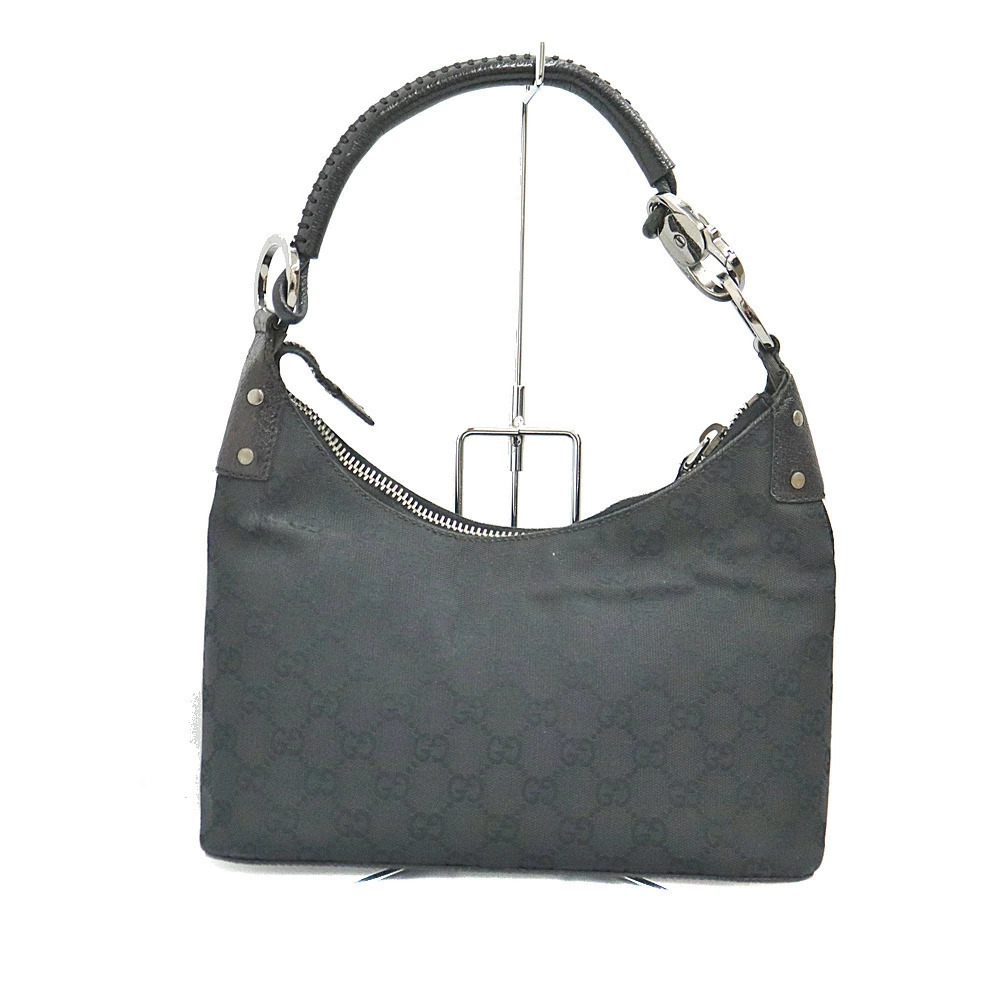 Gucci Hobo Shoulder Bag Leather Black